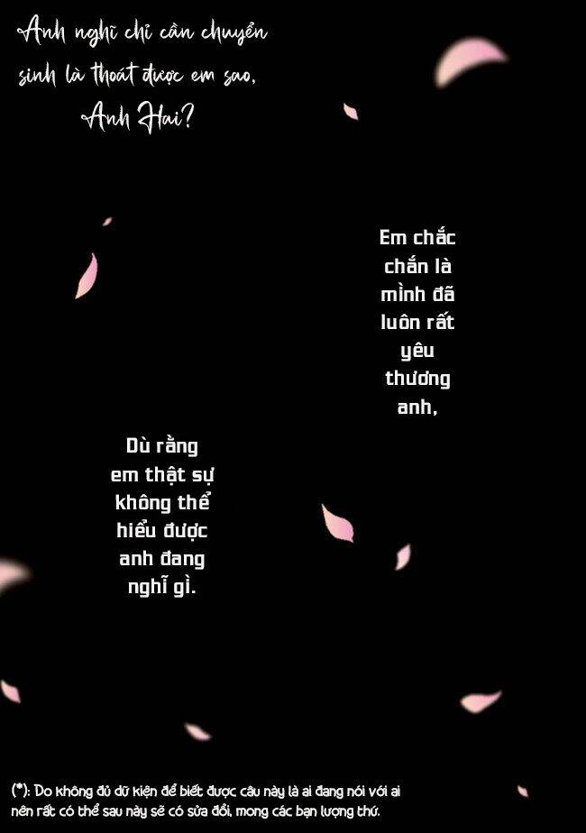 anh nghĩ chỉ cần chuyển sinh là thoát được em sao, anh hai? chapter 1: - anh em cùng chuyển sinh - Next chapter 2.1: - Đấu tranh sinh tồn